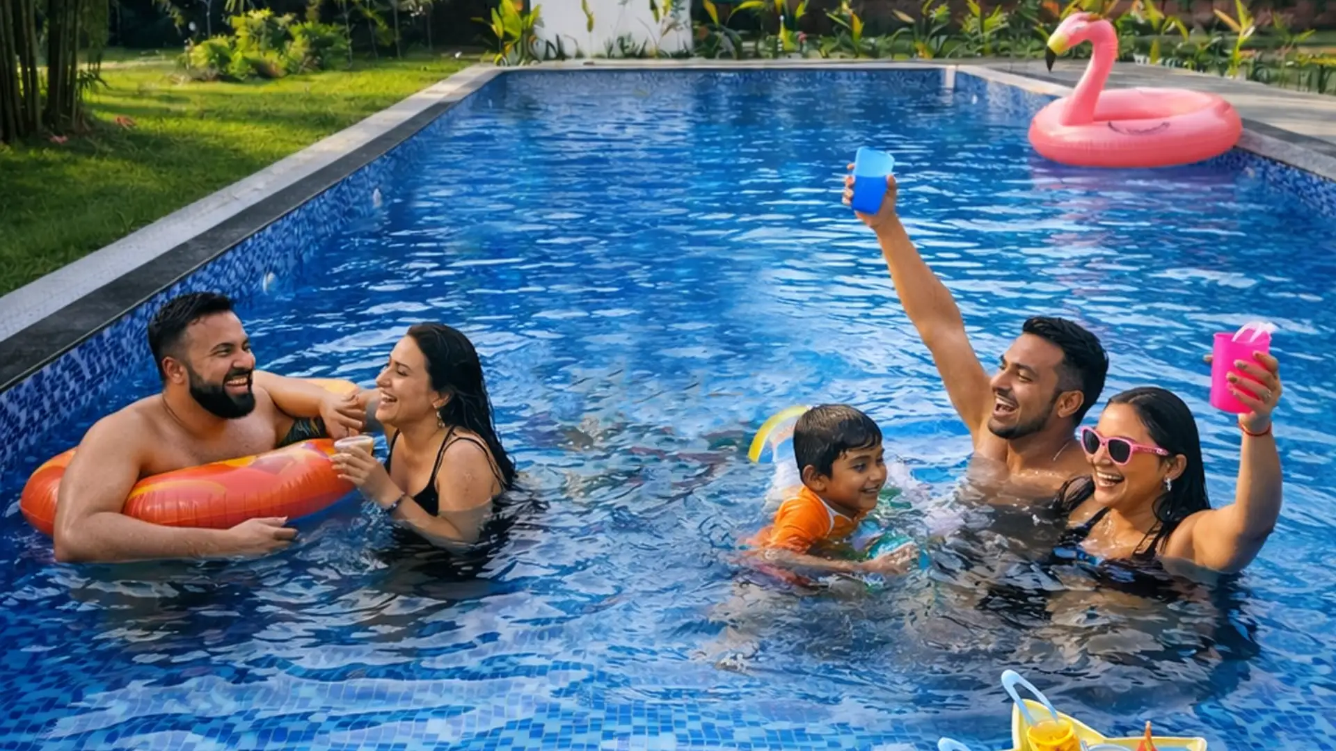 pool party in serai the baagh kishanpur